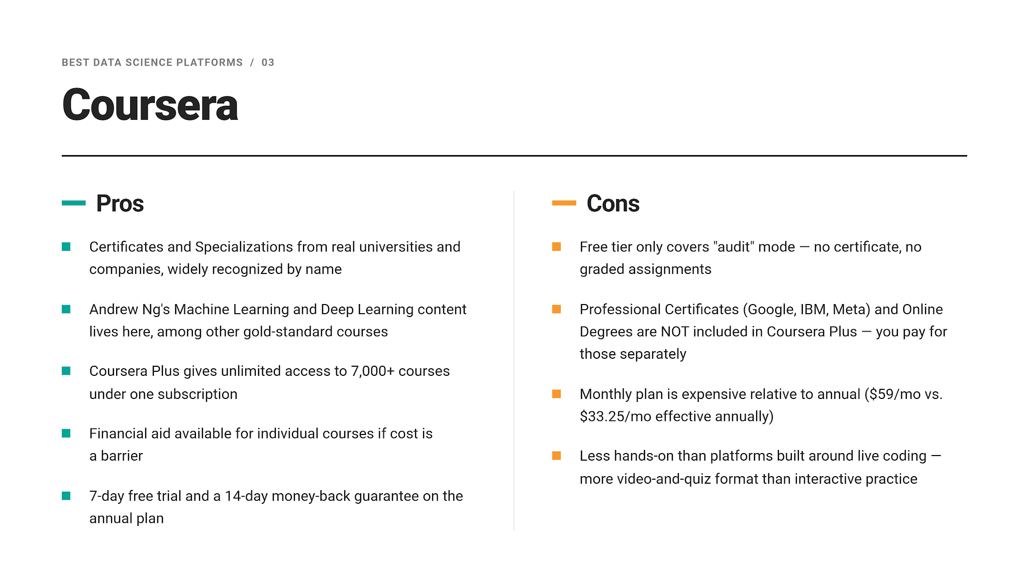 Data Science Platforms Pros and Cons