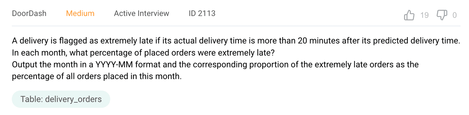 DoorDash Data Science Interview Question