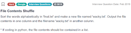 SQL Array Functions Interview Question from Google