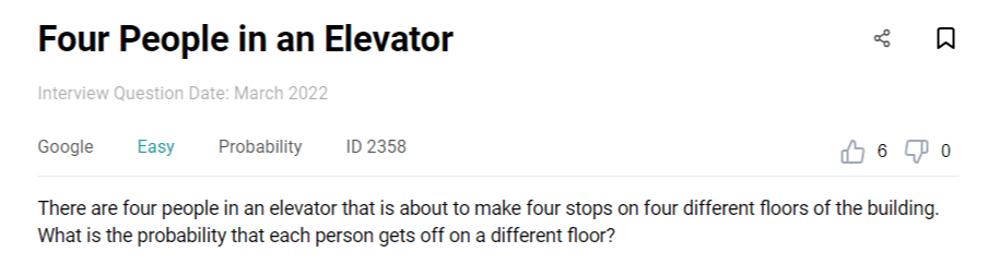 Data Science Probability Interview Question from Google