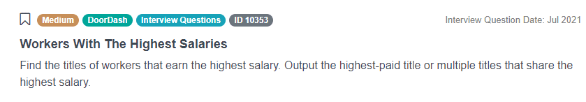 Workers With The Highest Salaries