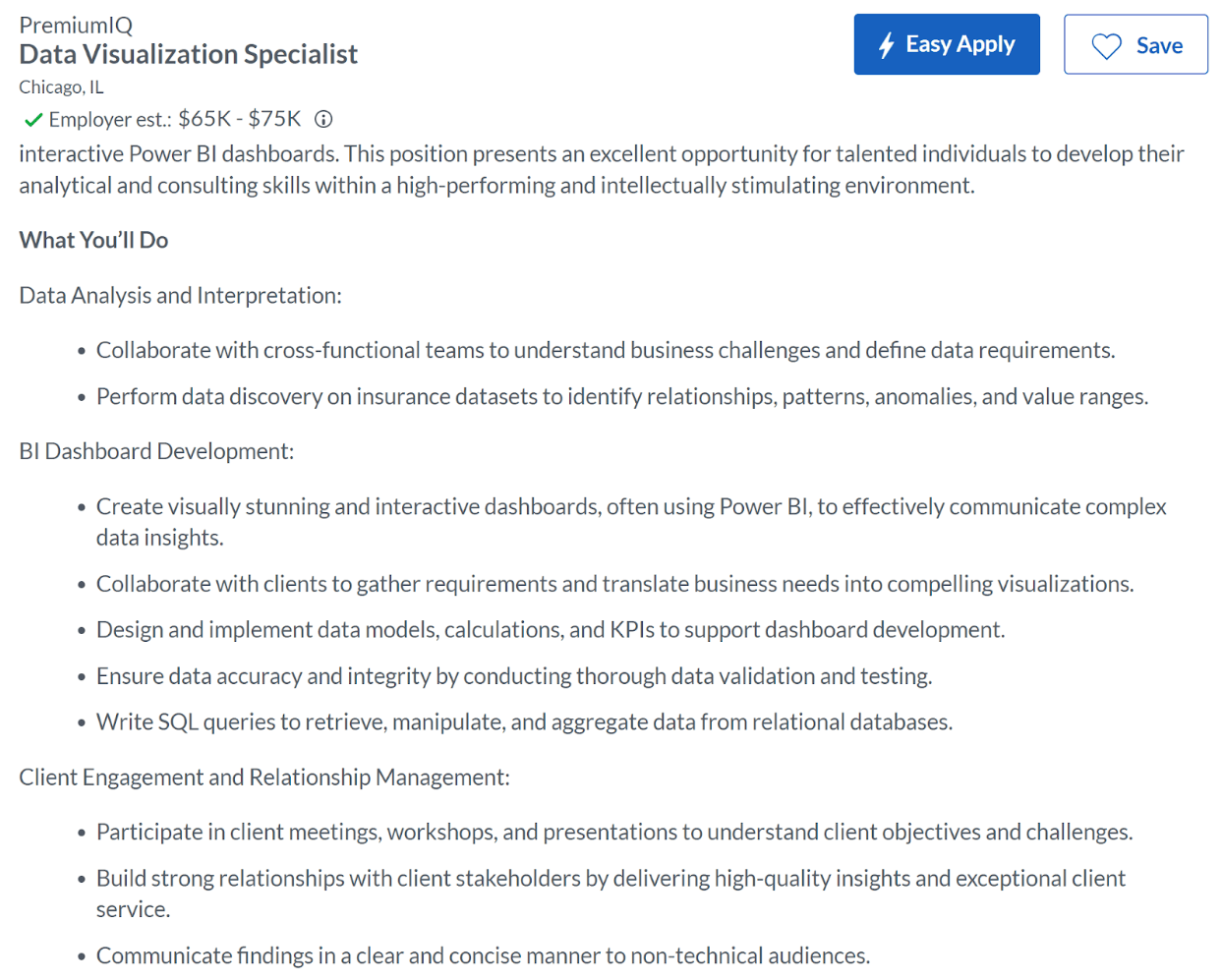Remote Data Visualization Specialist Job Role