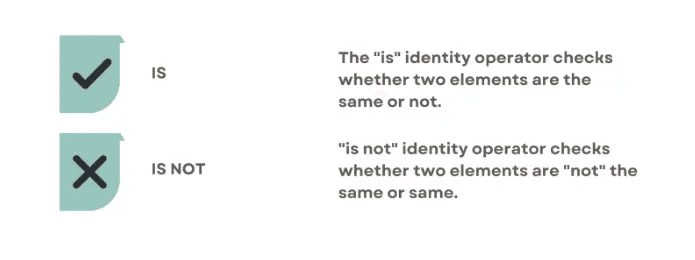 Python Advanced Concept of Identity Operators