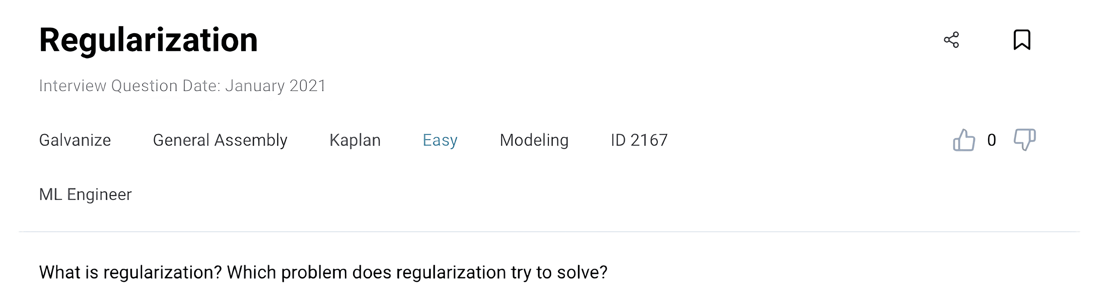 AI interview questions regarding Regularization