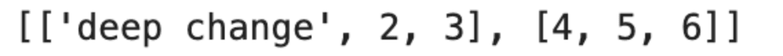 Deep copies in Python List Methods