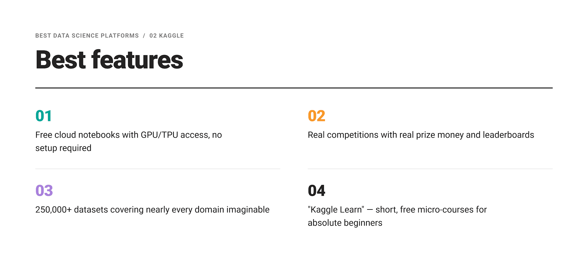Data Science Platforms Best Features