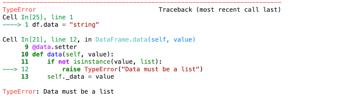 Data Validation and Type Checking by using Python Property Decorator