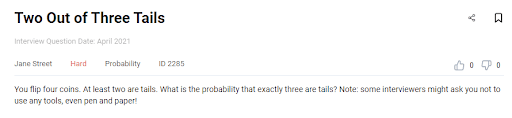 Probability Interview Question from Jane Street