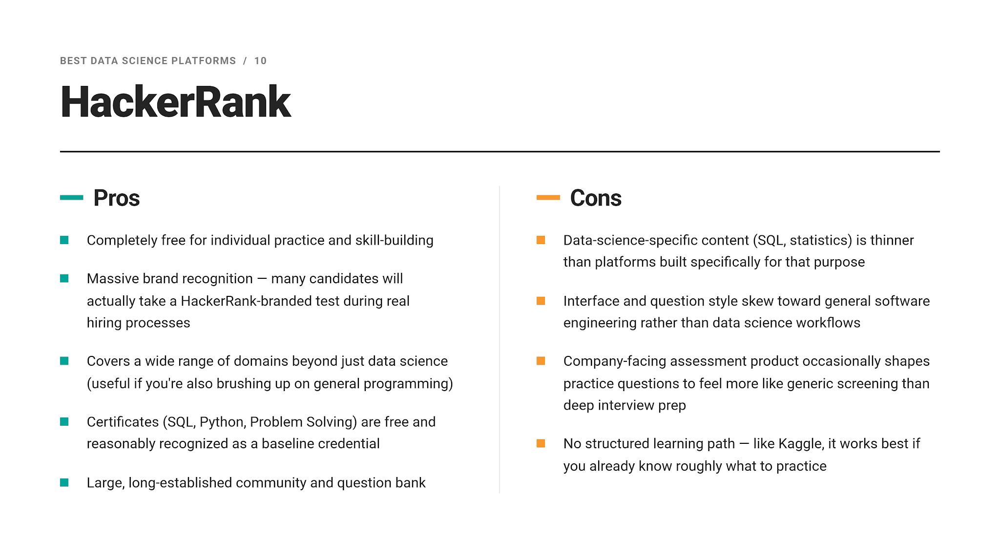 Data Science Platforms Pros and Cons