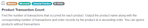 Data Analyst SQL Interview Question for Transaction Count