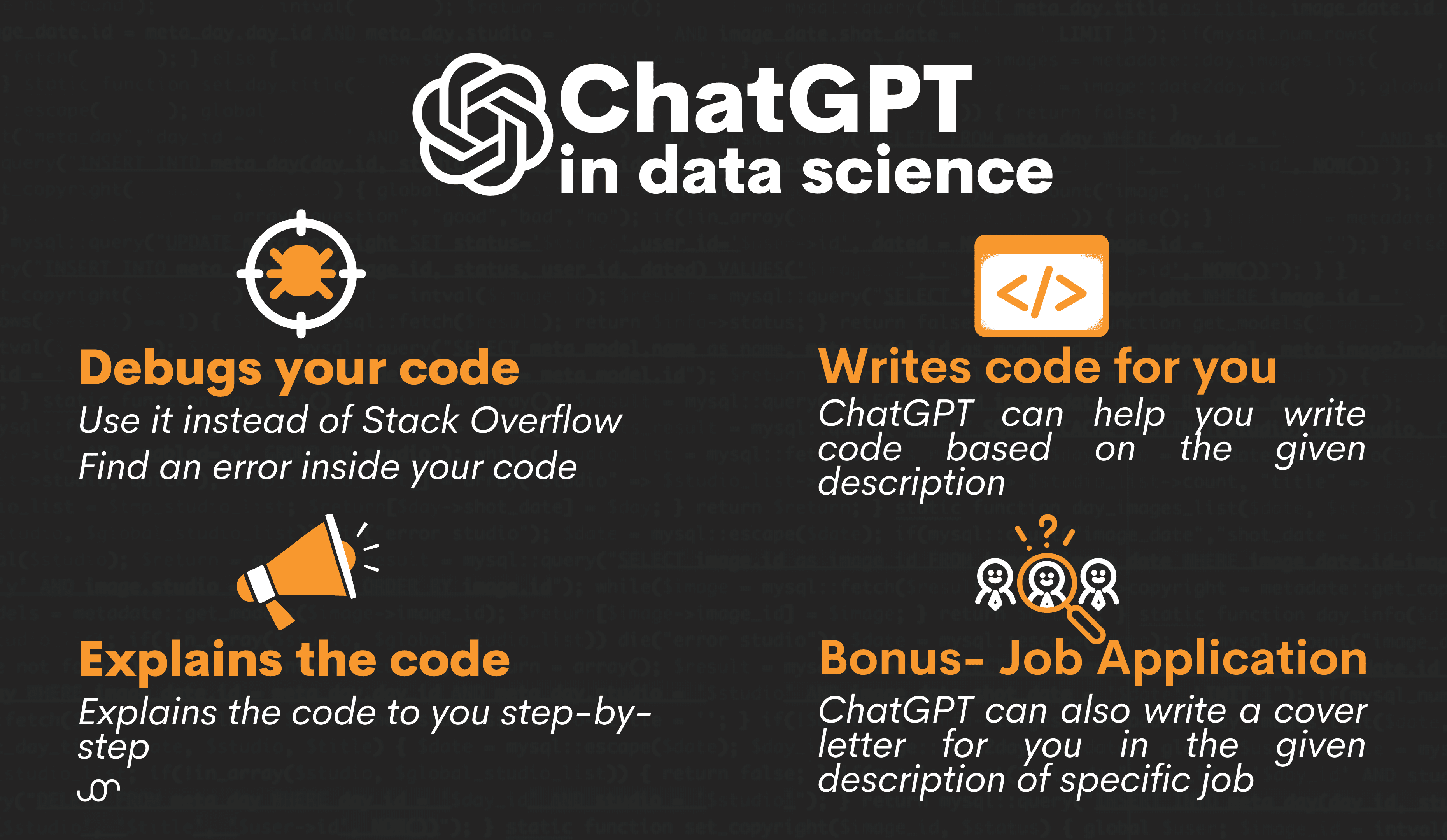 ChatGPT in Data Science