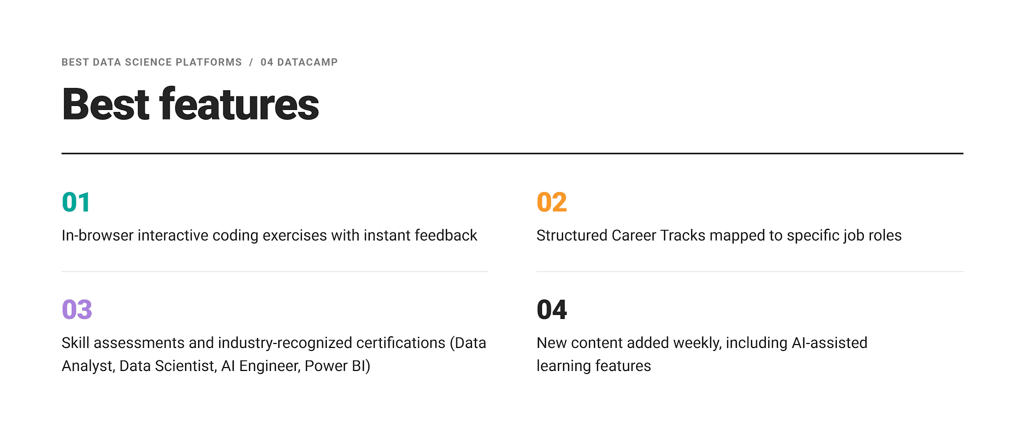 Data Science Platforms Best Features