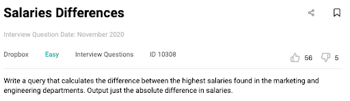 Data Engineer Interview Question from Dropbox