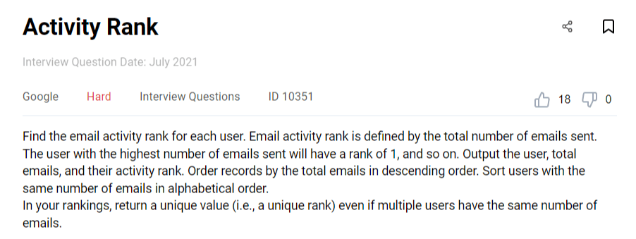 Data Science Coding Interview Question from Google
