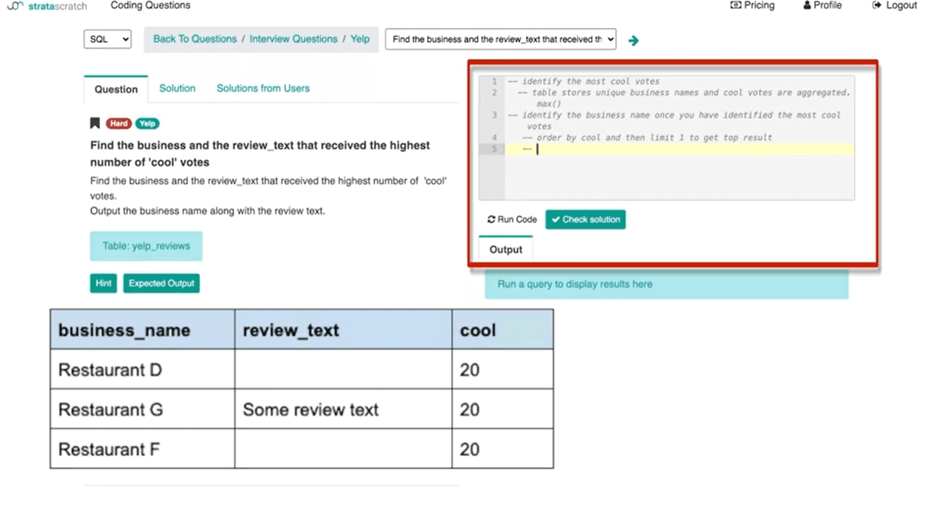 how to answer data science interview questions