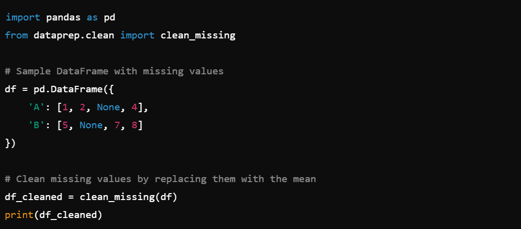 DataPrep in Data Cleaning