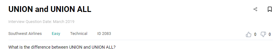 Business analyst interview question from Southwest Airlines