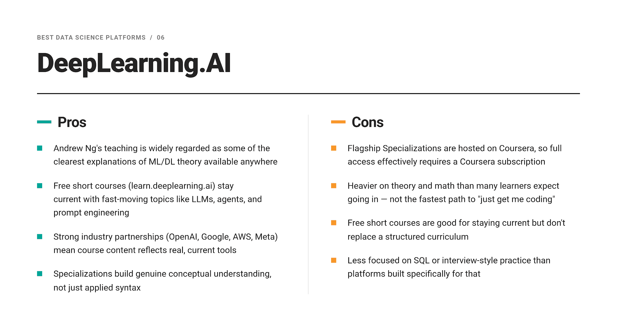 Data Science Platforms Pros and Cons