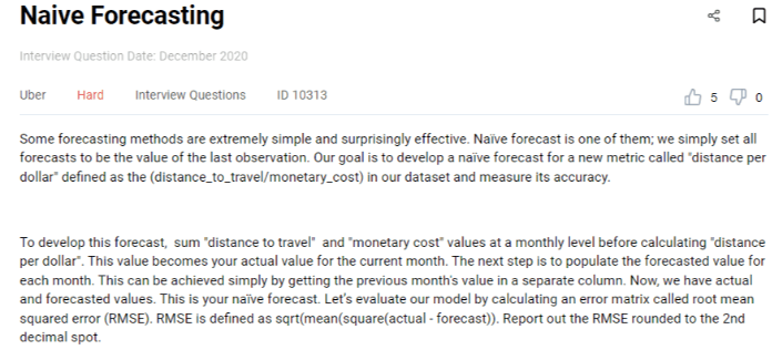 Machine Learning Engineer Interview Question from Uber