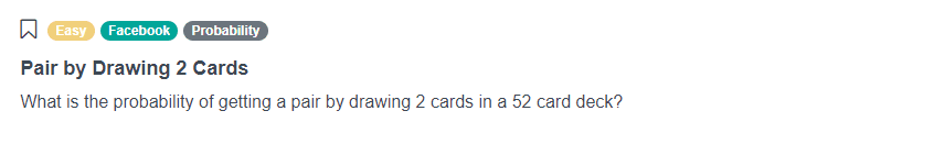 Facebook Data Scientist Interview Drawing Cards problem