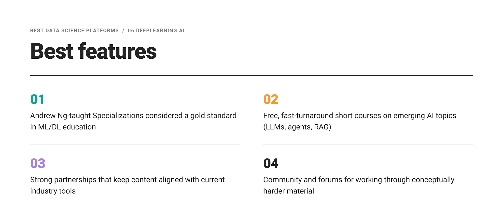Data Science Platforms Best Features