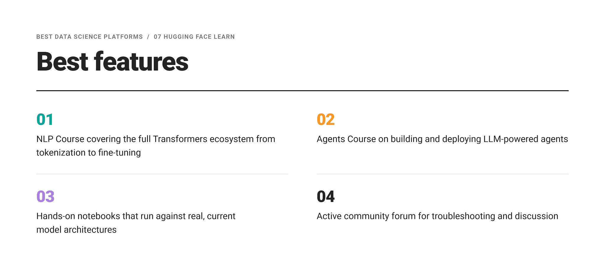 Data Science Platforms Best Features