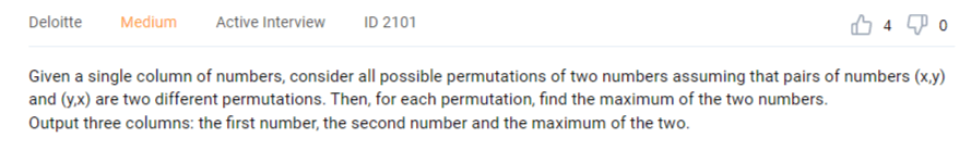 Cross JOIN example question