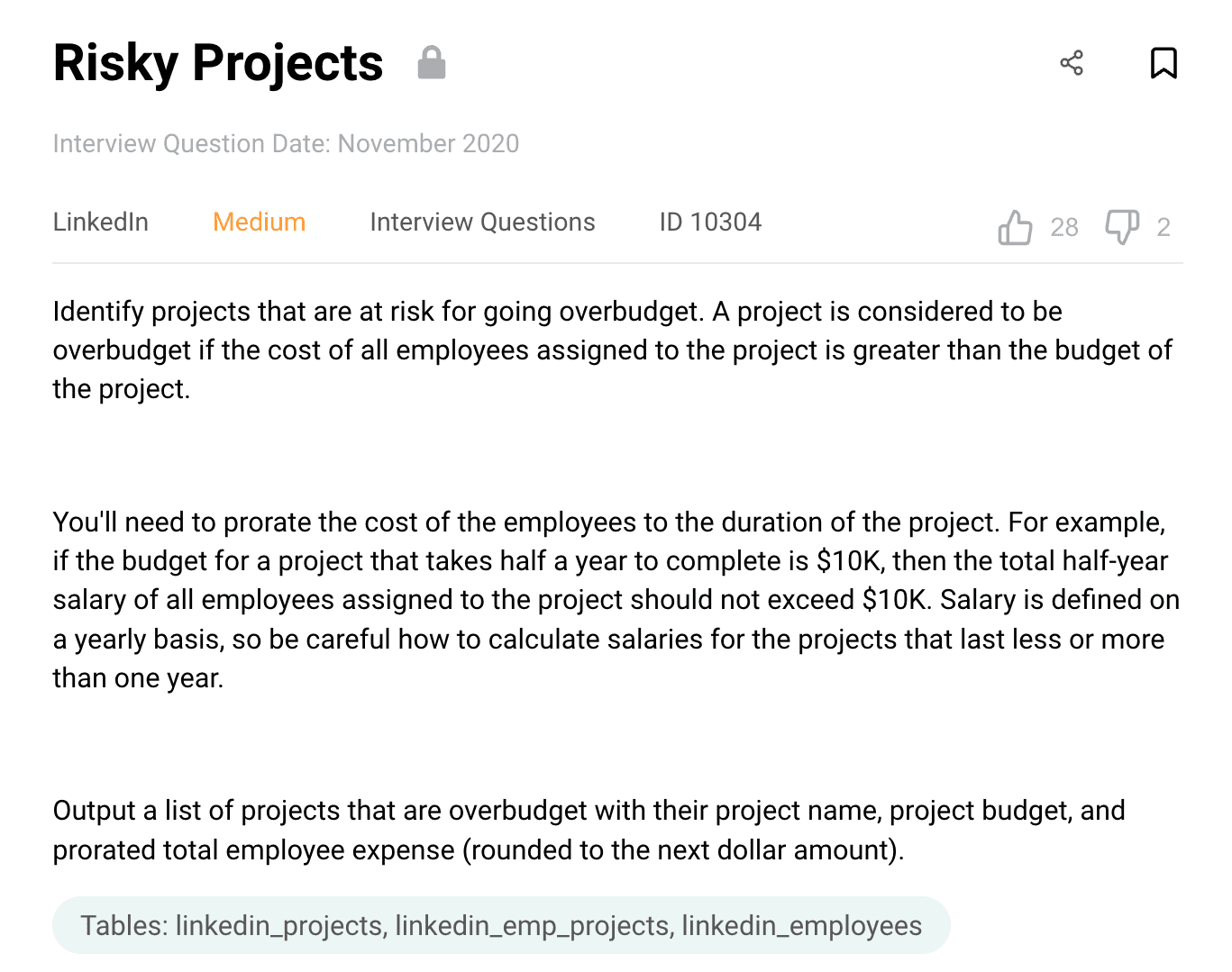 SQL Aggregate functions interview question from LinkedIn