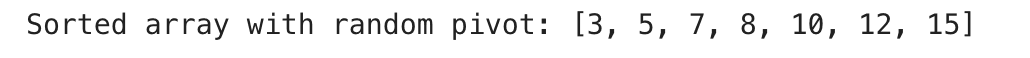 Factors Affecting Time Complexity for Quick Sort