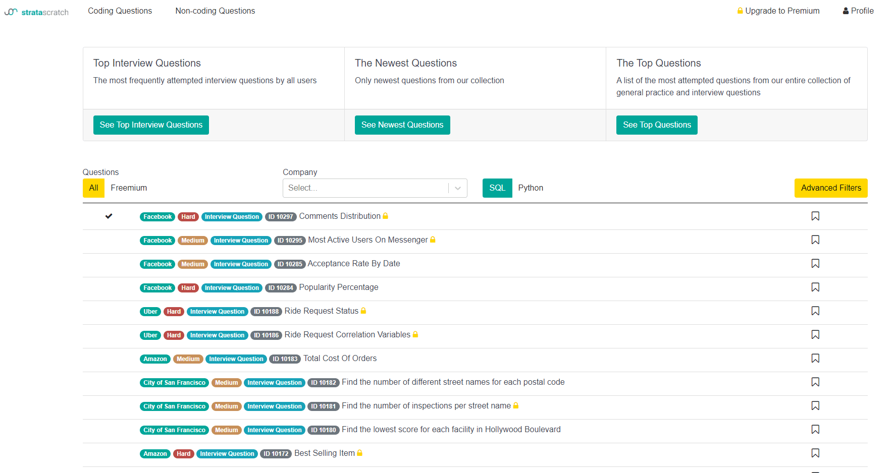 stratascratch data science interview tips