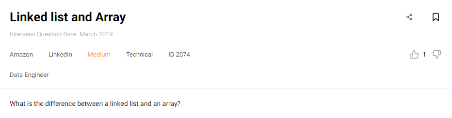 Non coding product analyst interview question