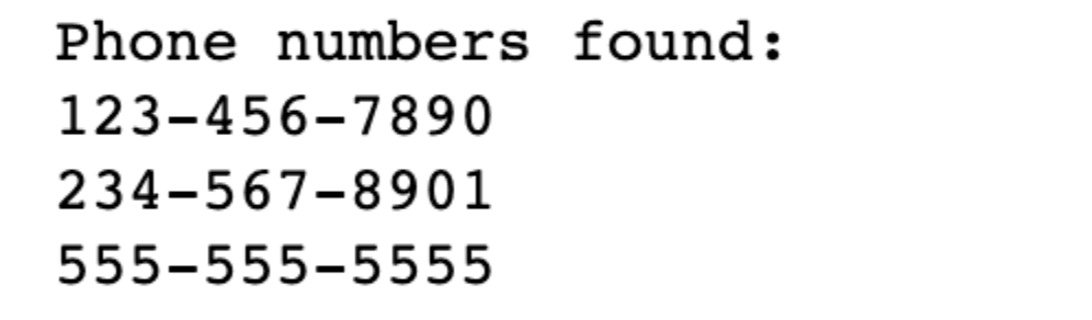 Practical examples for python regular expressions