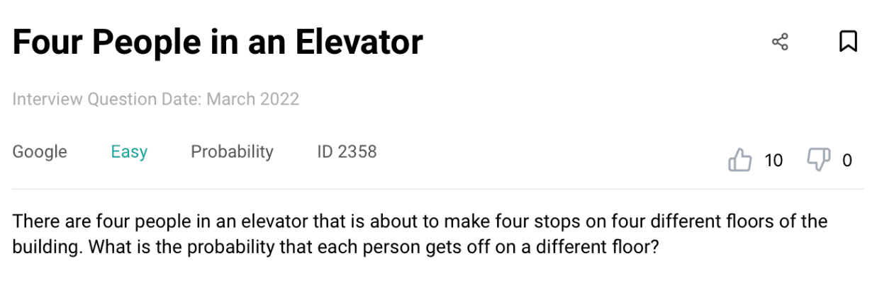 Data Science Interview Question from Google