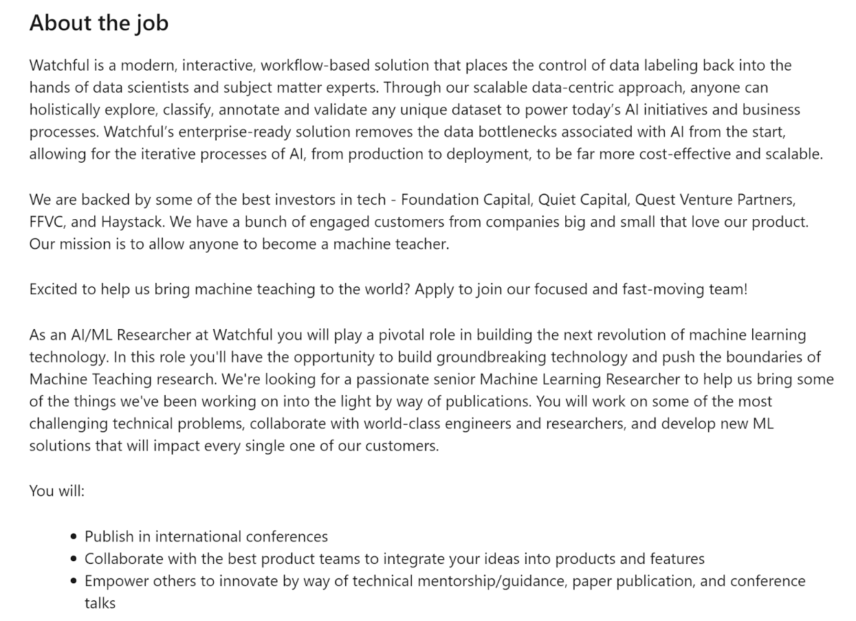 Remote AI Researcher Job Role