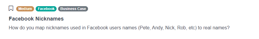 Facebook Nicknames