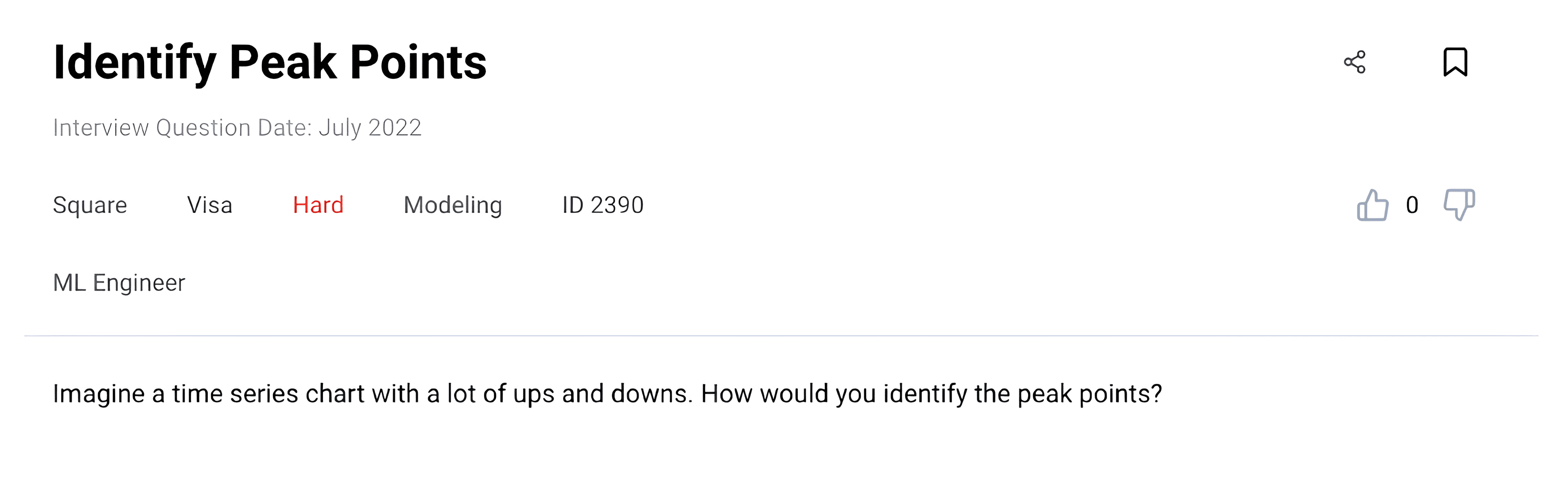 AI interview questions regarding Identify Peak Points
