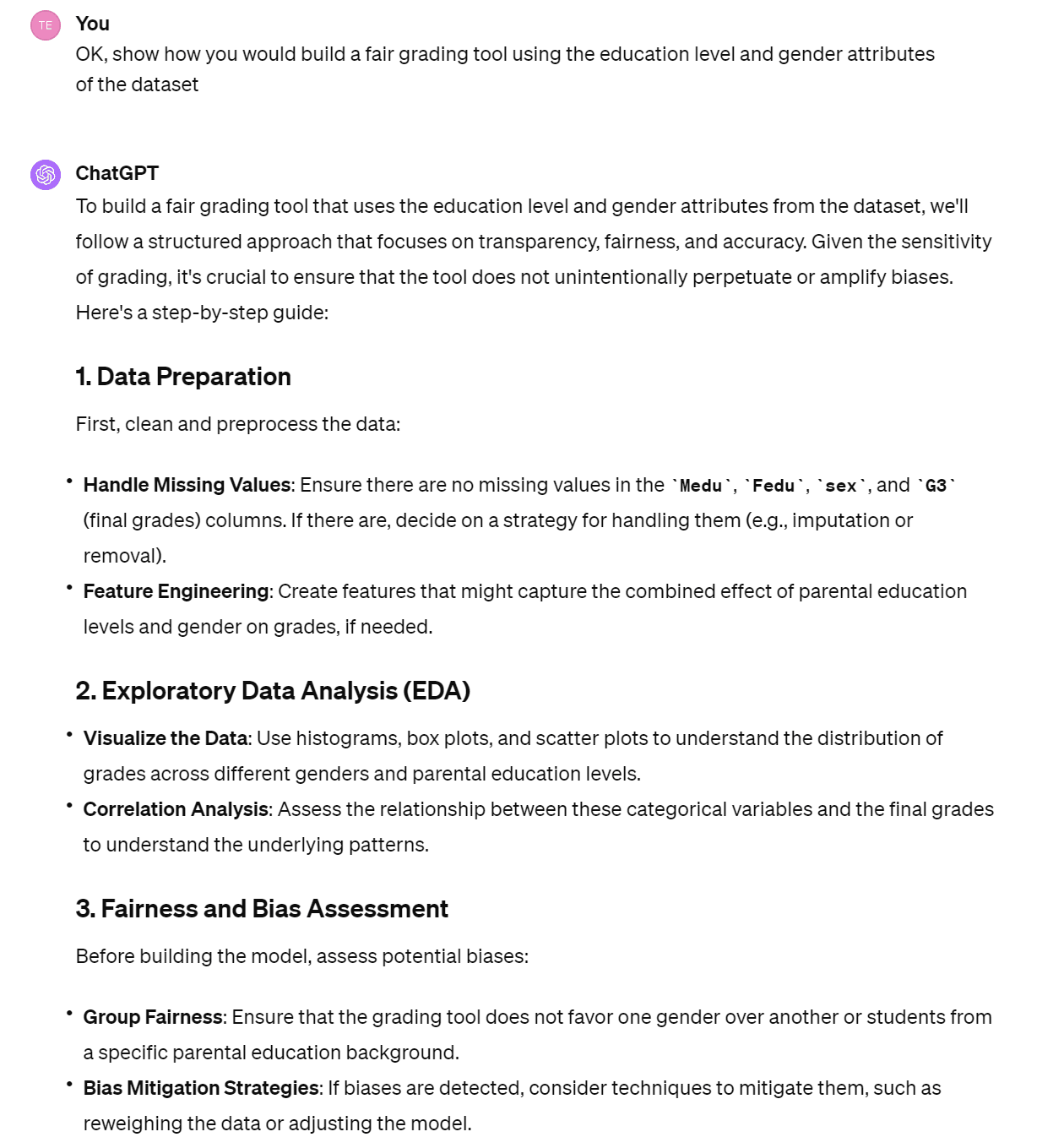 Using Chatgpt for Data Science Project