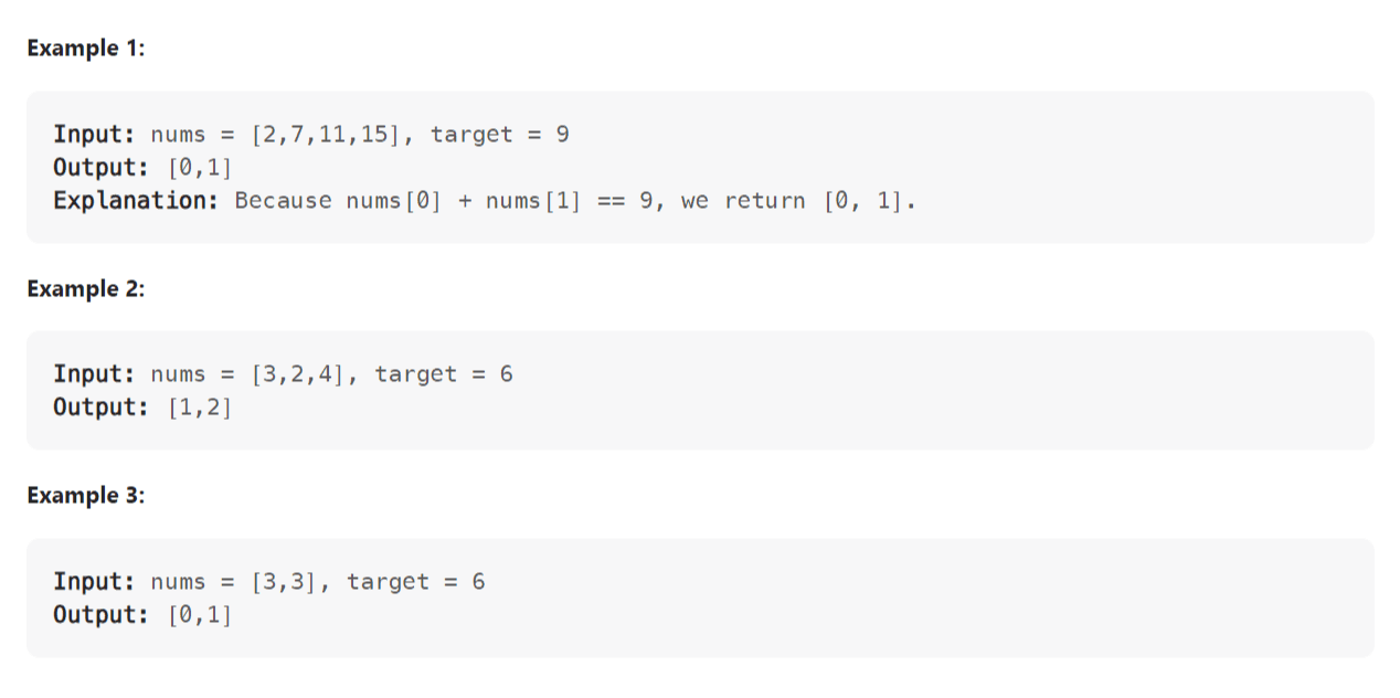 Understanding data for solving leetcode two sum question