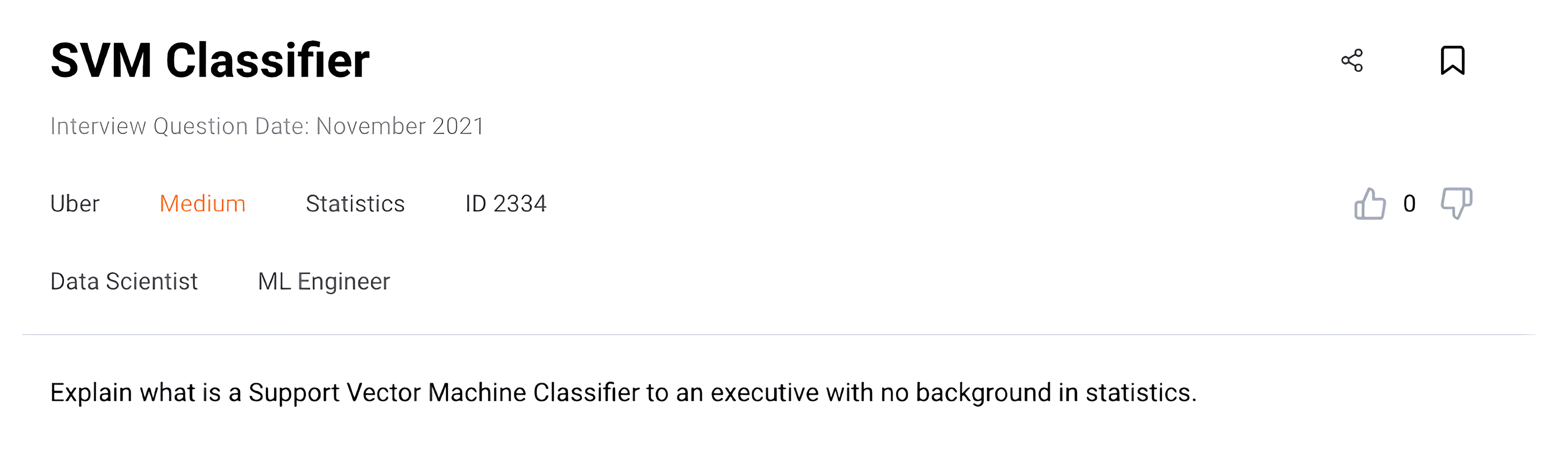 AI interview questions regarding SVM Classifier