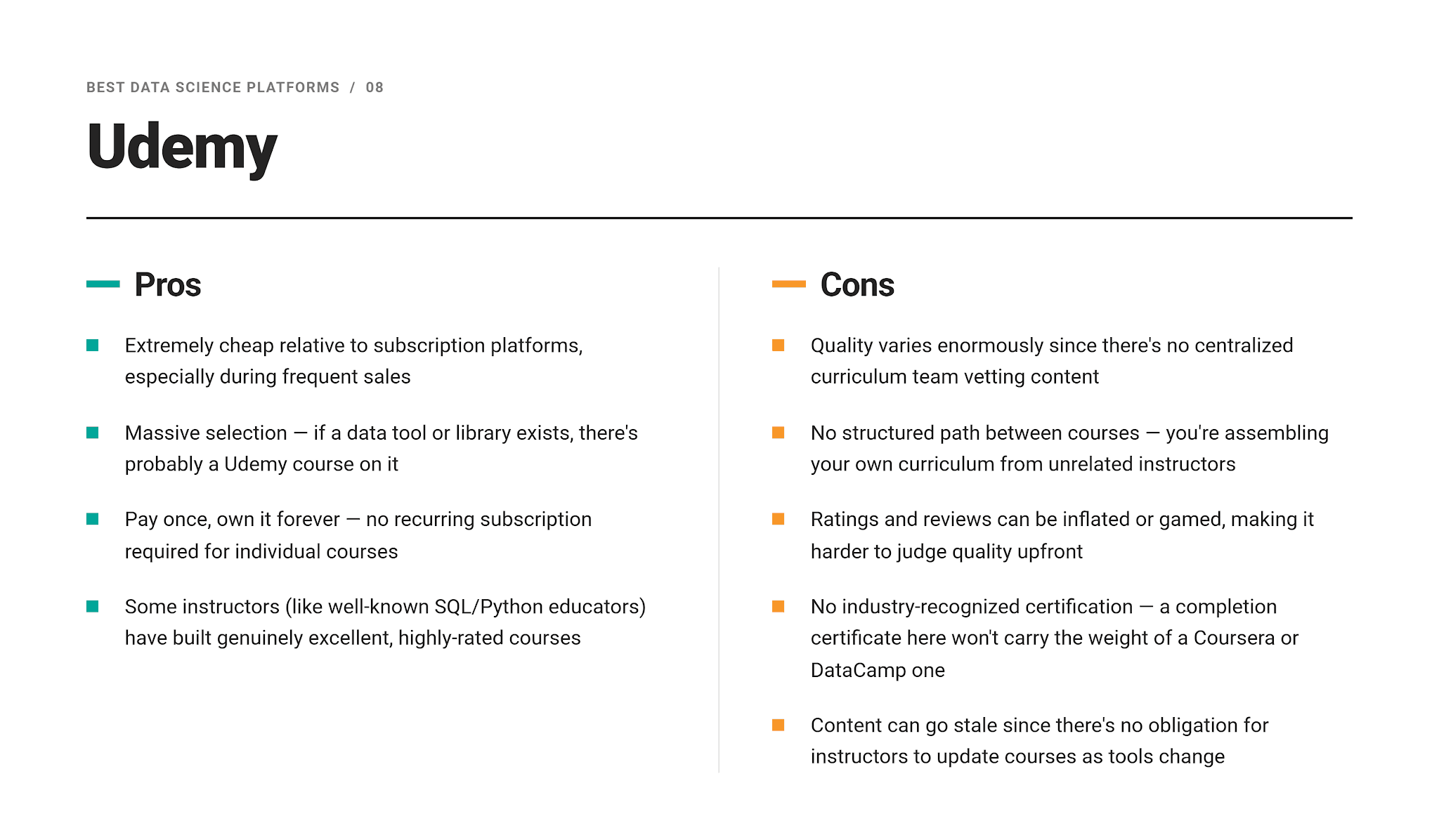Data Science Platforms Pros and Cons