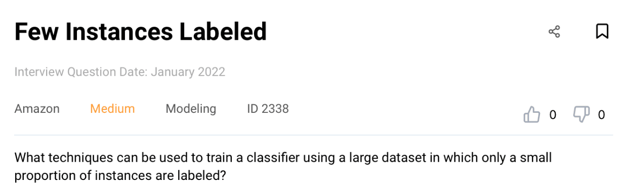 Data Science Interview Question from Amazon