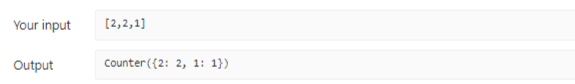 Output for LeetCode Single Number Question