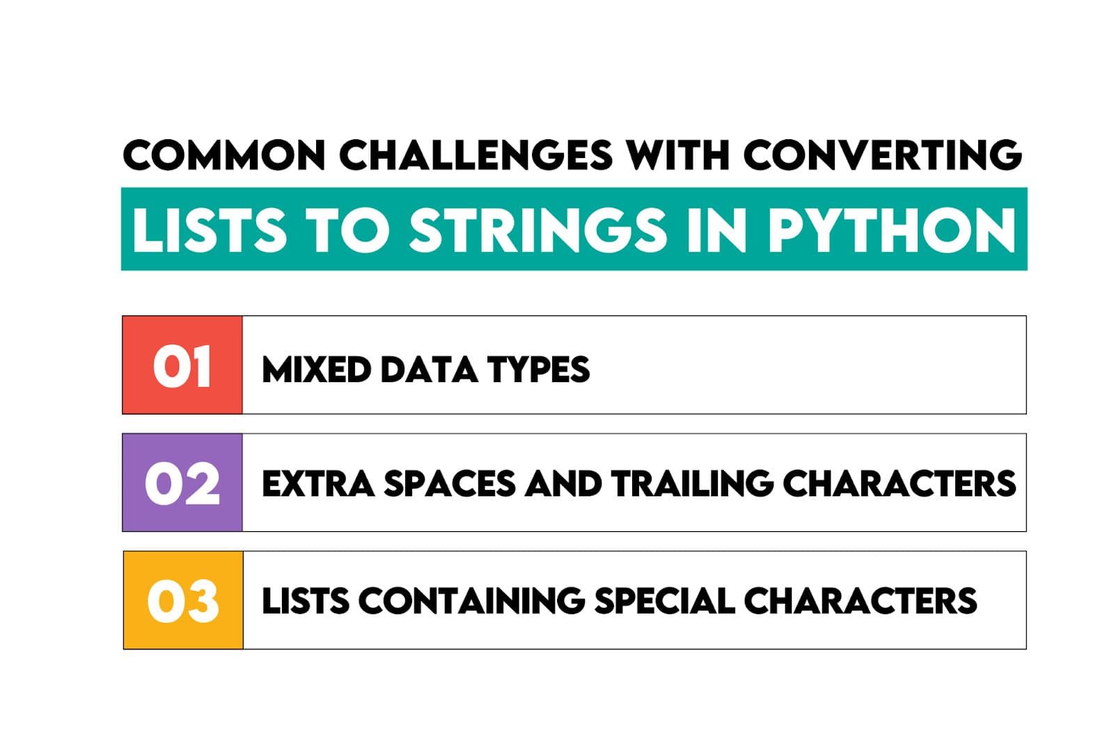 Common Challenges With Converting Lists to Strings in Python