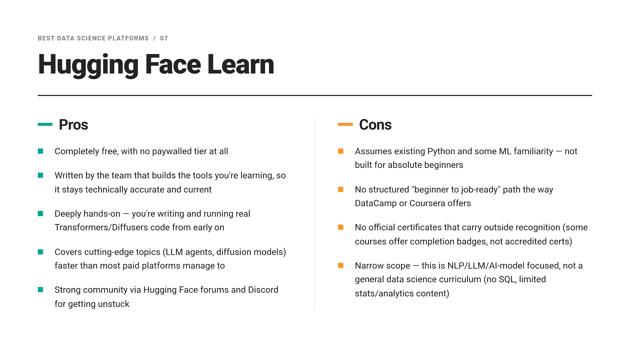 Data Science Platforms Pros and Cons