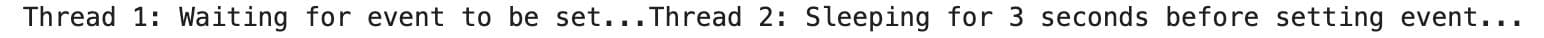 Python Wait Method for Synchronizing Threads