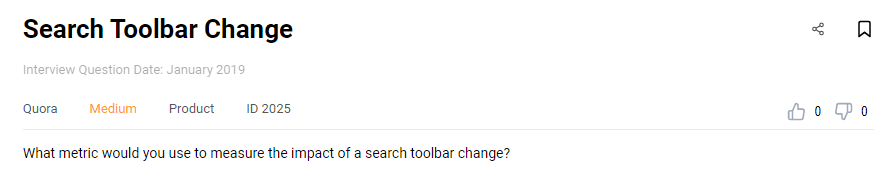 Business analyst interview question from Quora