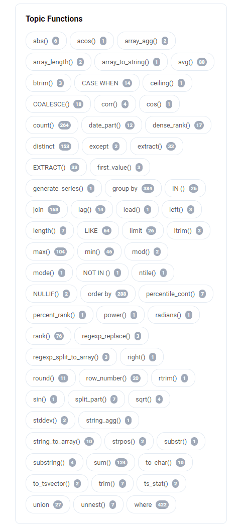 Leetcode for data science SQL features 2