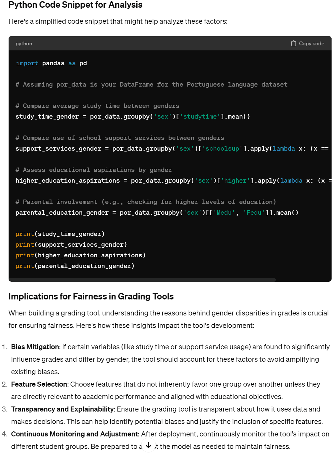 Using Chatgpt for Data Science Project