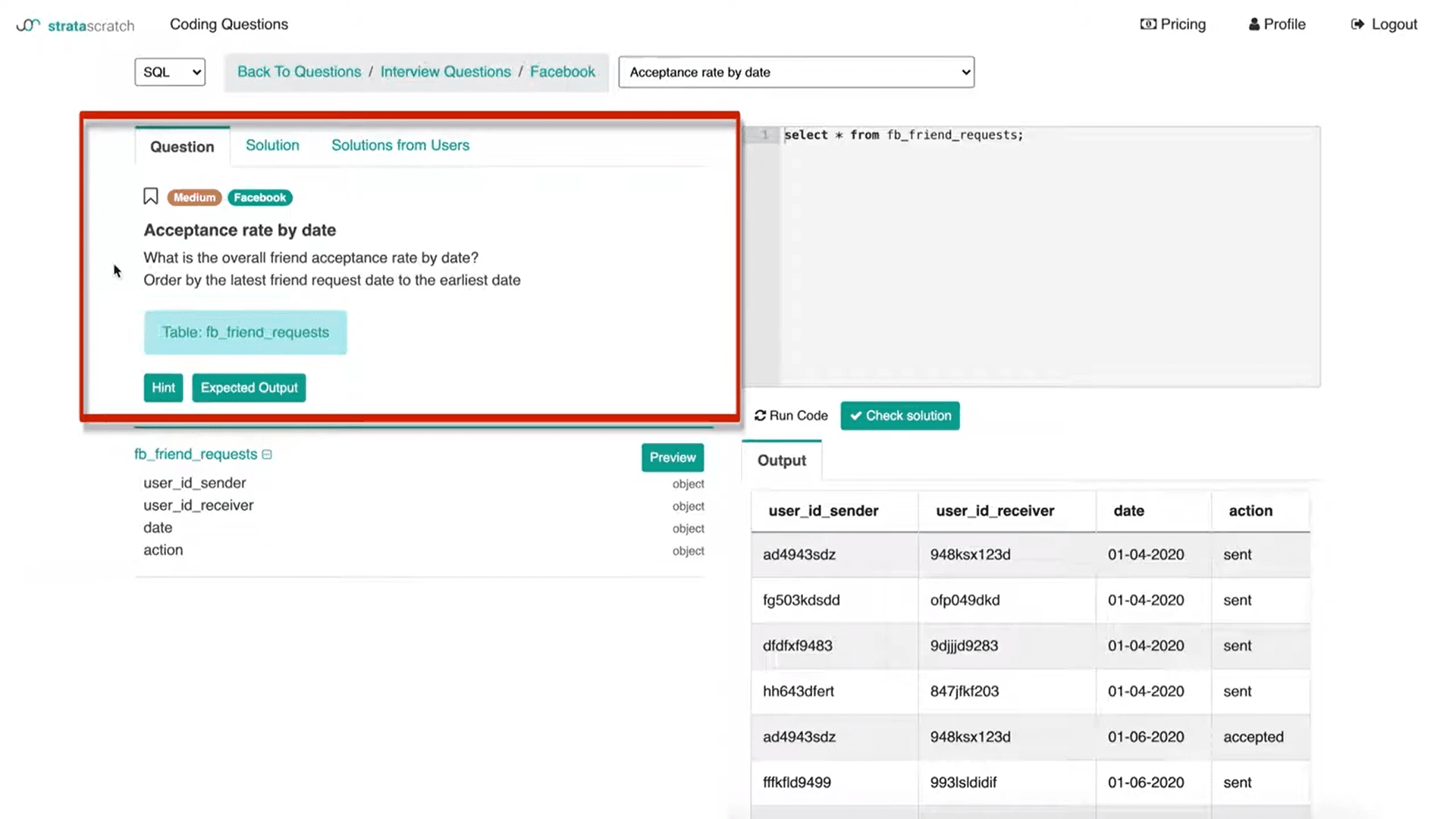 What is the overall friend acceptance rate by date?