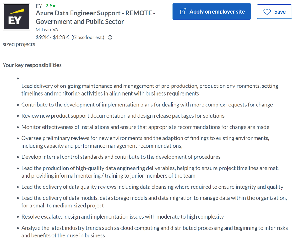 Remote Data Engineer Job Role